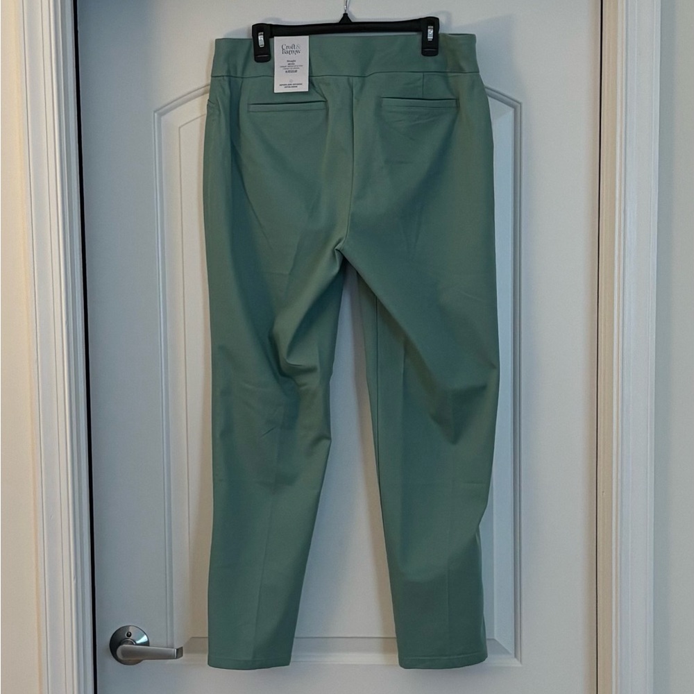 Croft & Barrow Straight Mid Rise Pants 16 Regular Color Spring Teal - Picture 10 of 10